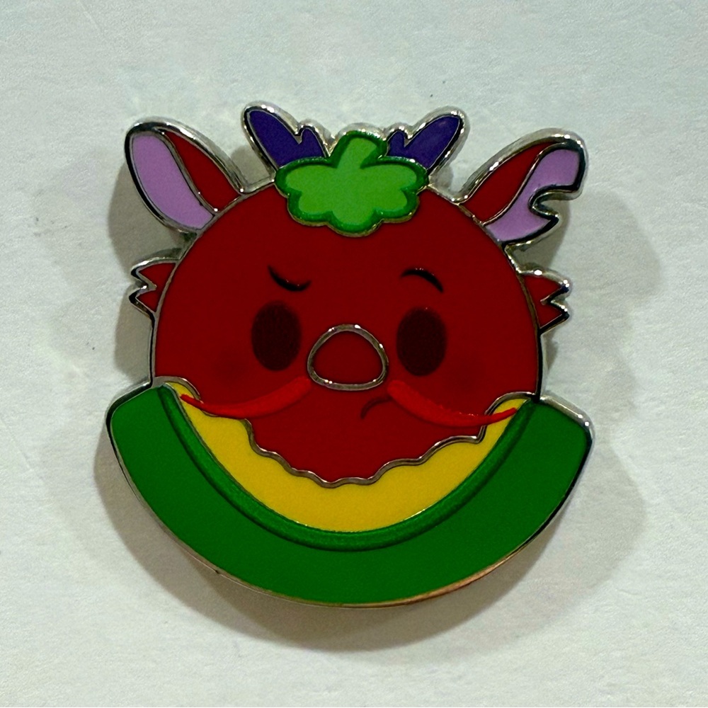 Disney Pin - Munchlings Set - Mushu Celery Boat with Tomato